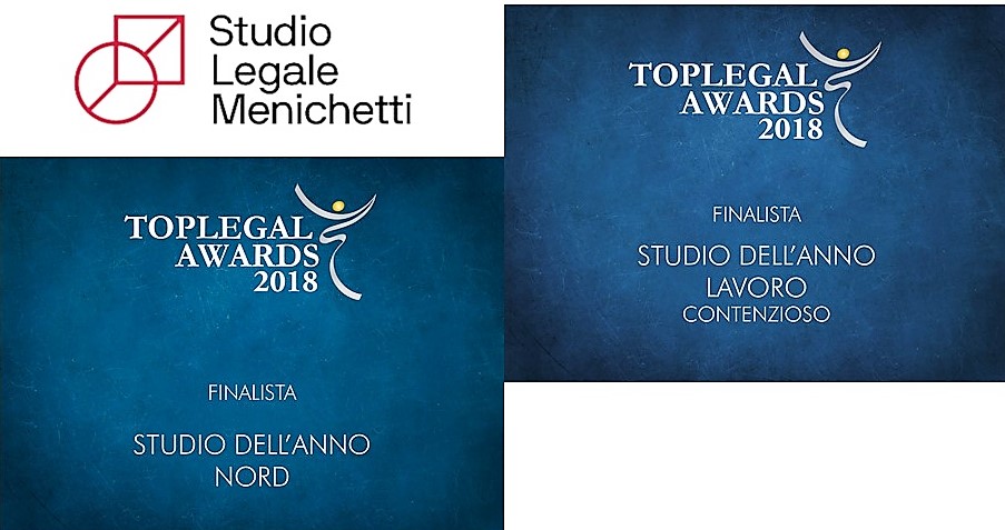Lo Studio Legale Menichetti tra i finalisti ai TopLegal Awards 2018